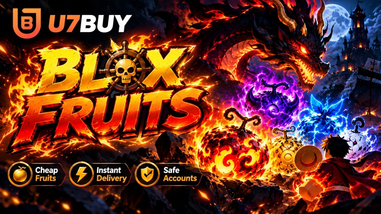 Buy Blox Fruits fruits, Robux and items safely at U7BUY